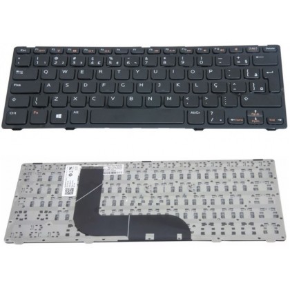 TECLADO DELL 14Z 5423 V128725BR - PRETO BR - COM MOLDURA